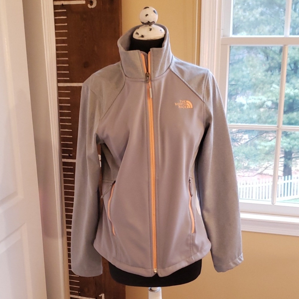 North Face Gray and Orange Jacket